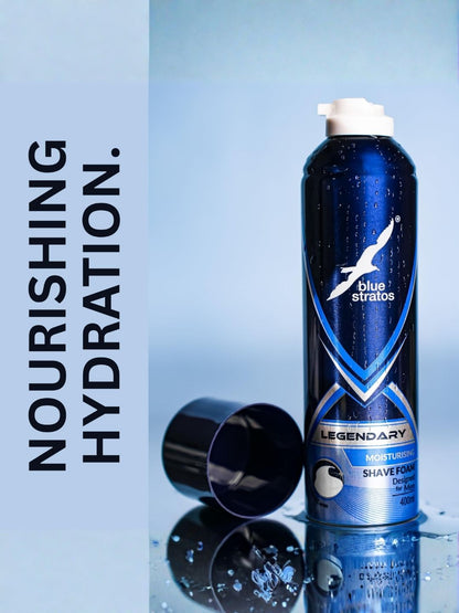 Blue Stratos Legendary Shave Foam  (400ml)