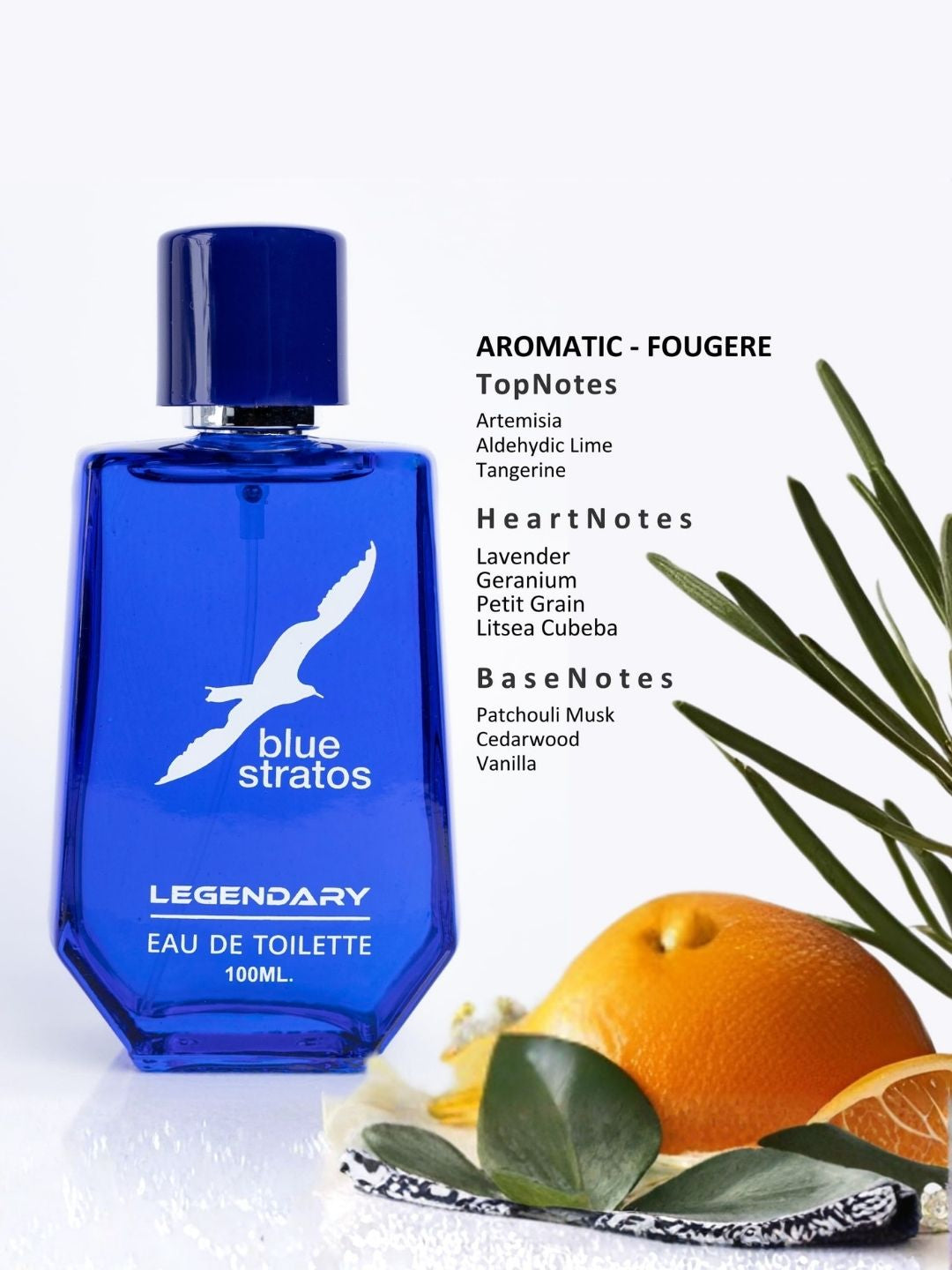 Blue Stratos Legendary Eau de Toilette with  Free Deo  (100ml)