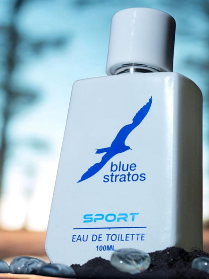 Blue Stratos Sport Eau de Toilette with  Free Deo  (100ml)