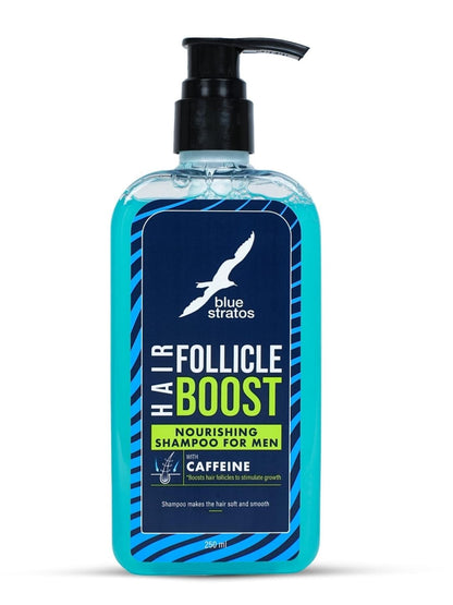 Blue Stratos Hair Follicle Boost Nourishing Shampoo for Men  (250ml)