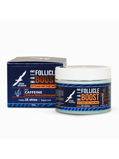 Blue Stratos Hair Follicle Boost Styling Gel for Men  (200ml)