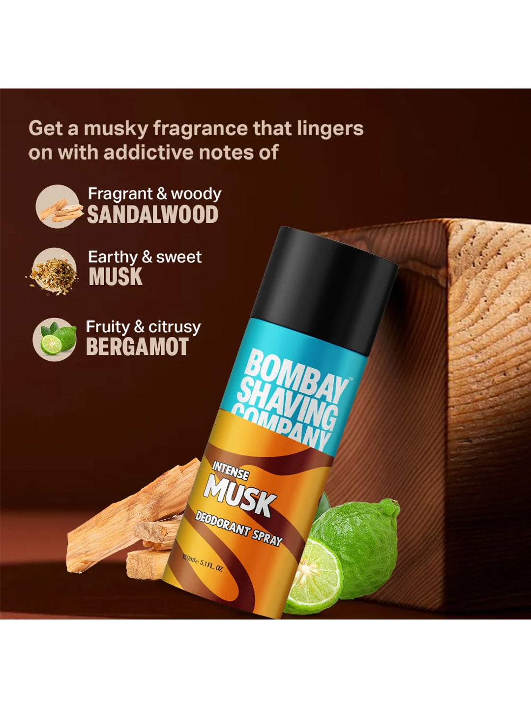 Bombay Shaving Company Musk Deodorant Spray (150ml)