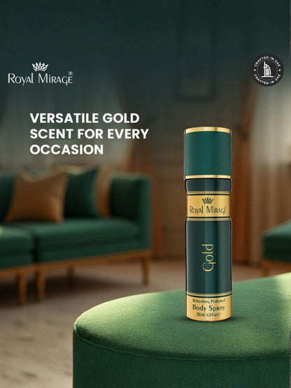ROYAL MIRAGE BODY SPRAY 200ML GOLD