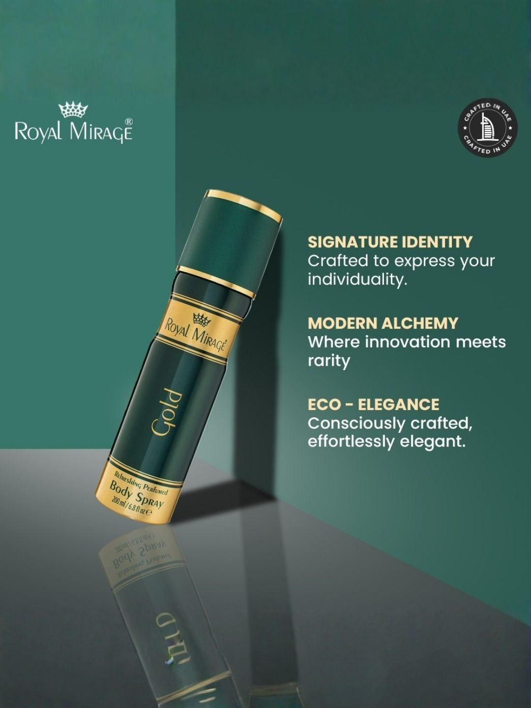 ROYAL MIRAGE BODY SPRAY 200ML GOLD