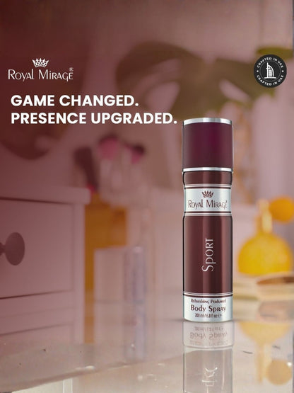 ROYAL MIRAGE BODY SPRAY 200ML SPORT