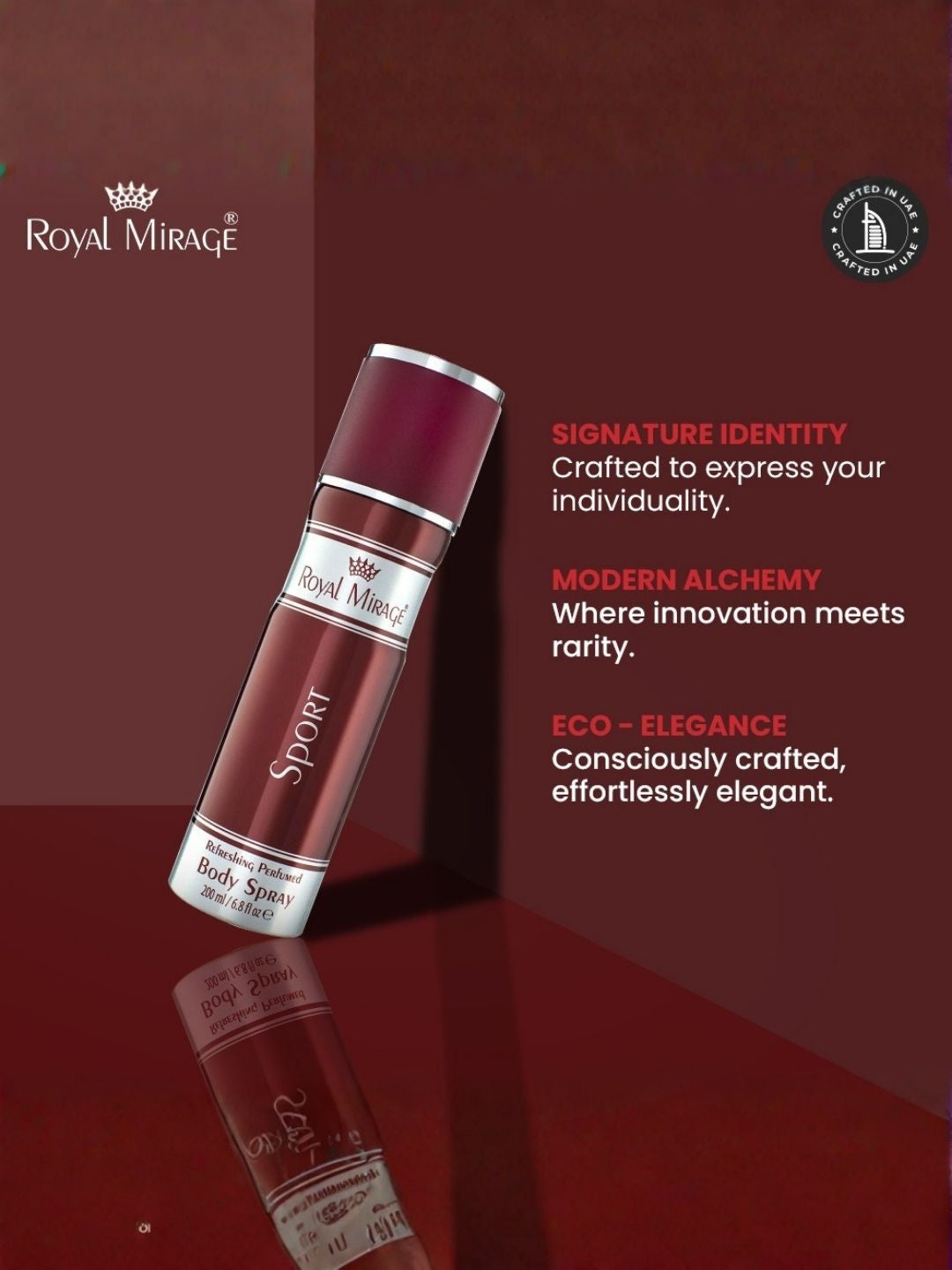 ROYAL MIRAGE BODY SPRAY 200ML SPORT