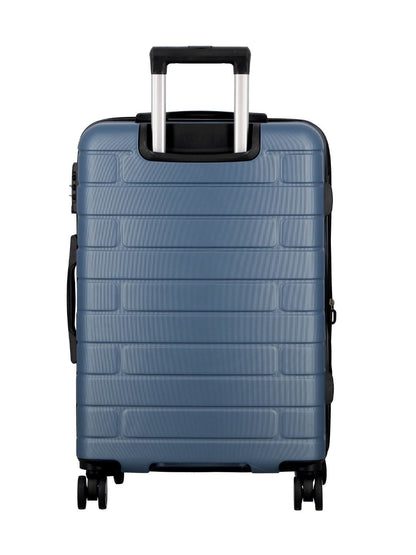 JUMP ESCO ES24-Blue-Medium-66cm Expandable Hardsided 8 Wheel Luggage with TSA Lock