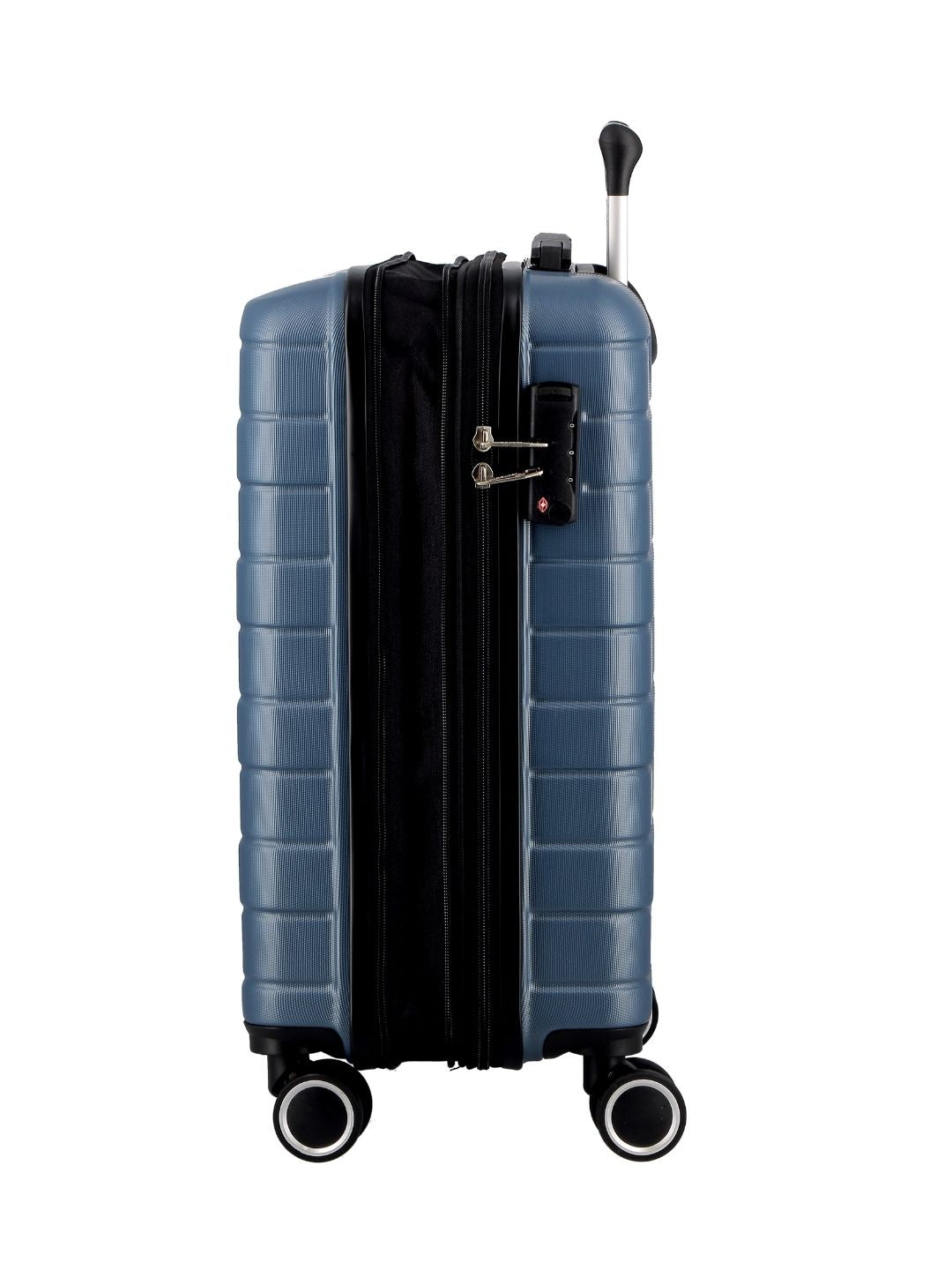 JUMP ESCO ES24-Blue-Medium-66cm Expandable Hardsided 8 Wheel Luggage with TSA Lock