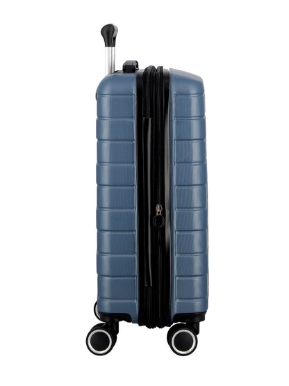 JUMP ESCO ES24-Blue-Medium-66cm Expandable Hardsided 8 Wheel Luggage with TSA Lock