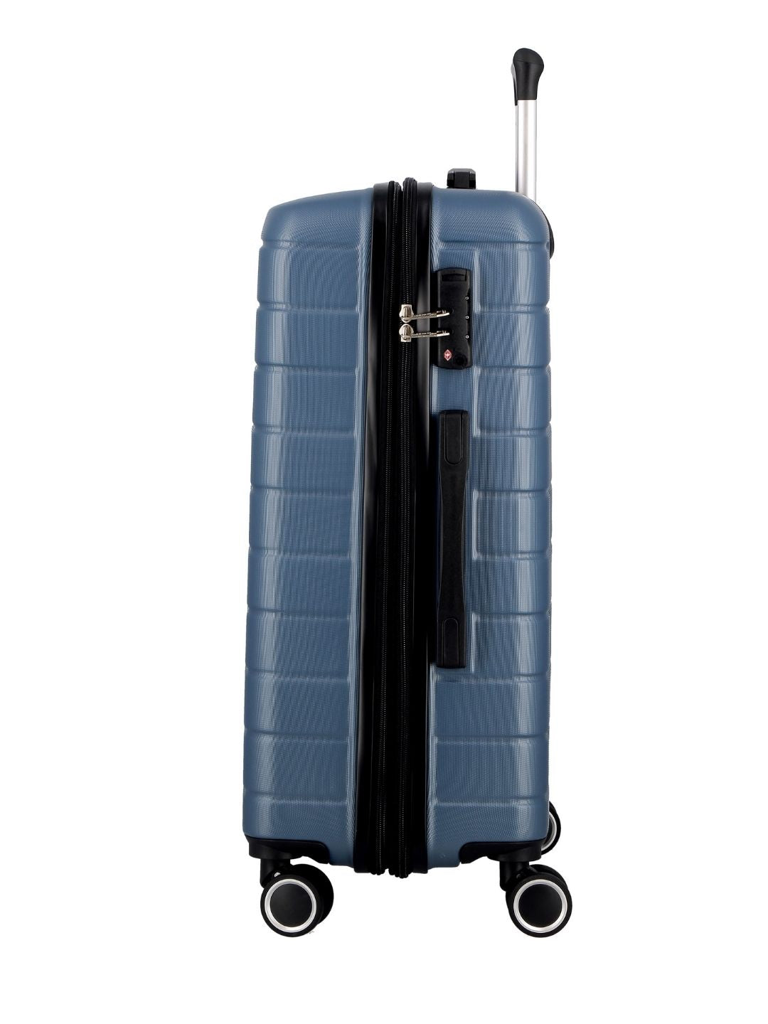 JUMP ESCO ES24-Blue-Medium-66cm Expandable Hardsided 8 Wheel Luggage with TSA Lock