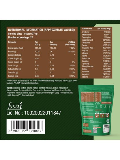 Fast&Up Plant Protein Powder
