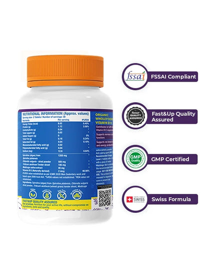 Fast&Up Plant Based Vitamin B12 60 Tablets