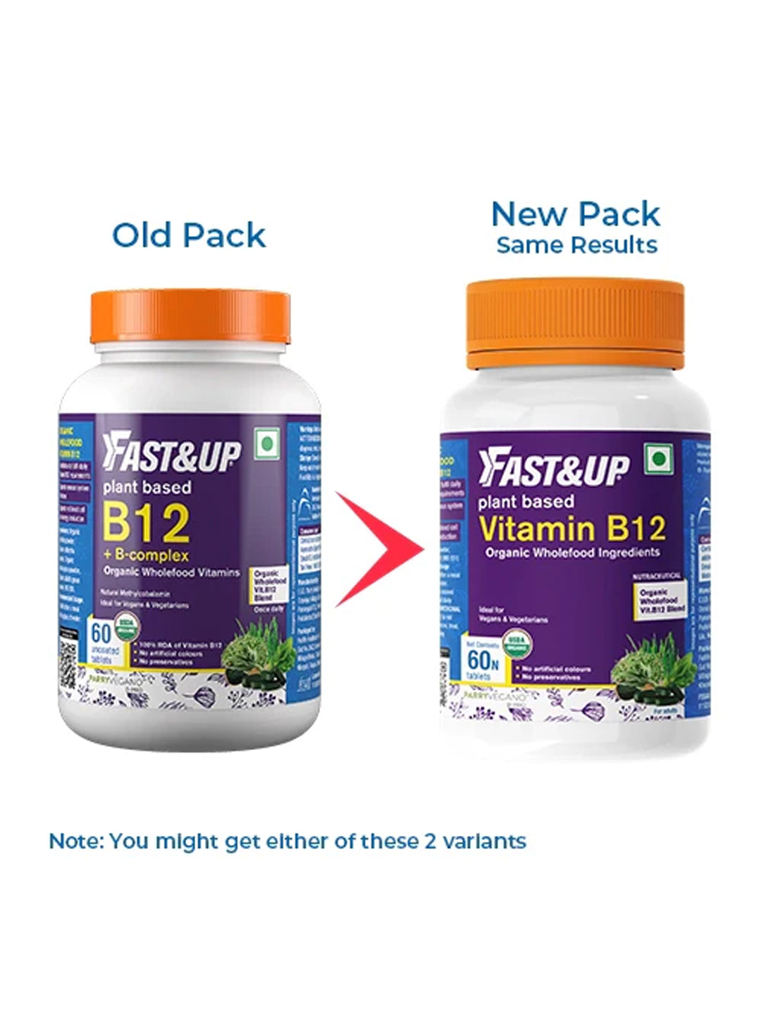 Fast&Up Plant Based Vitamin B12 60 Tablets