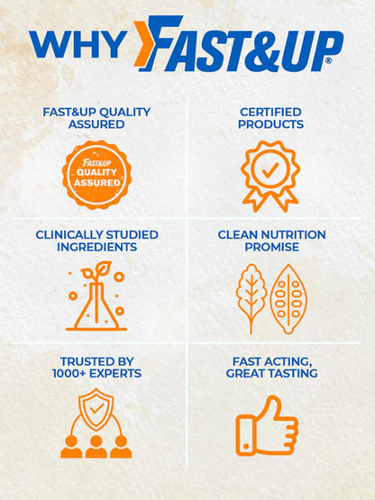 Fast&Up Orange Multivitamins for All Day 60 Energy Tablets (Pack of 3)