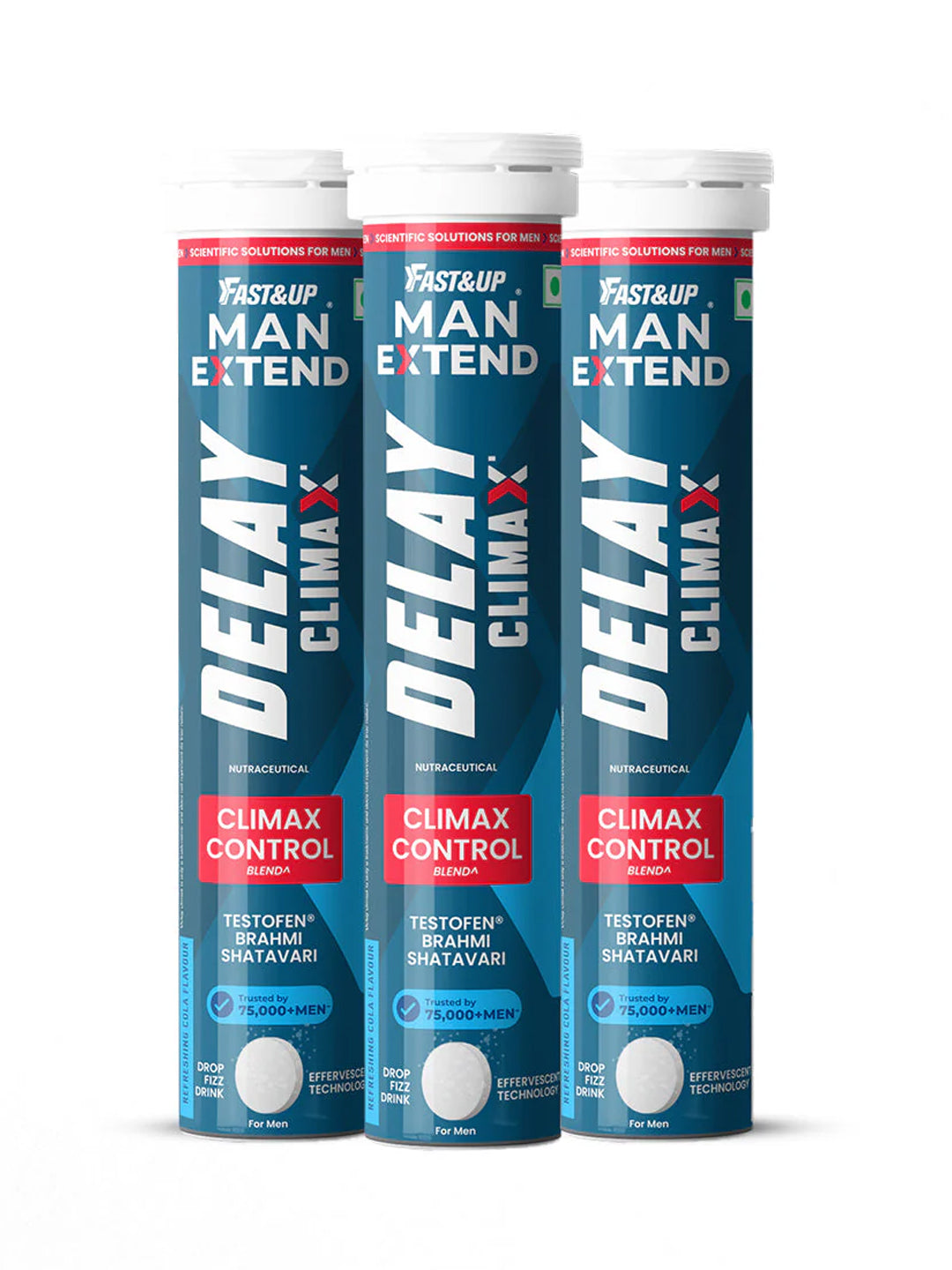Fast&Up Man Extend Effervescent 60 Tablets (Pack of 3)