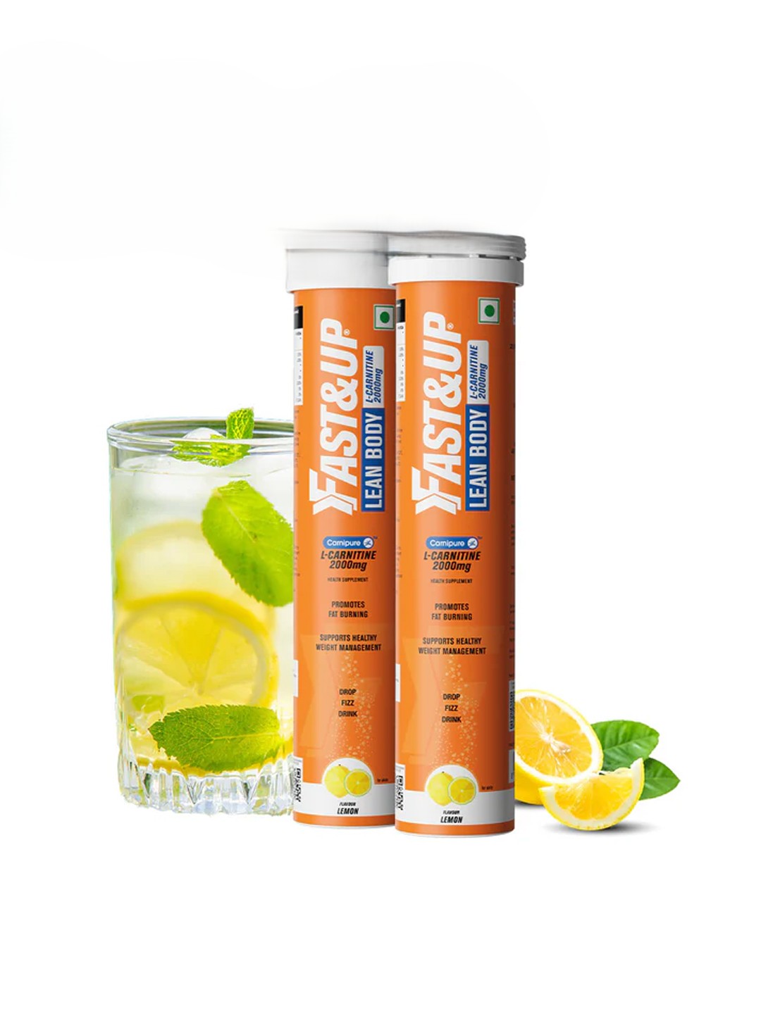 Fast&Up L-Carnitine Effervescent Tablets (Pack of 2)