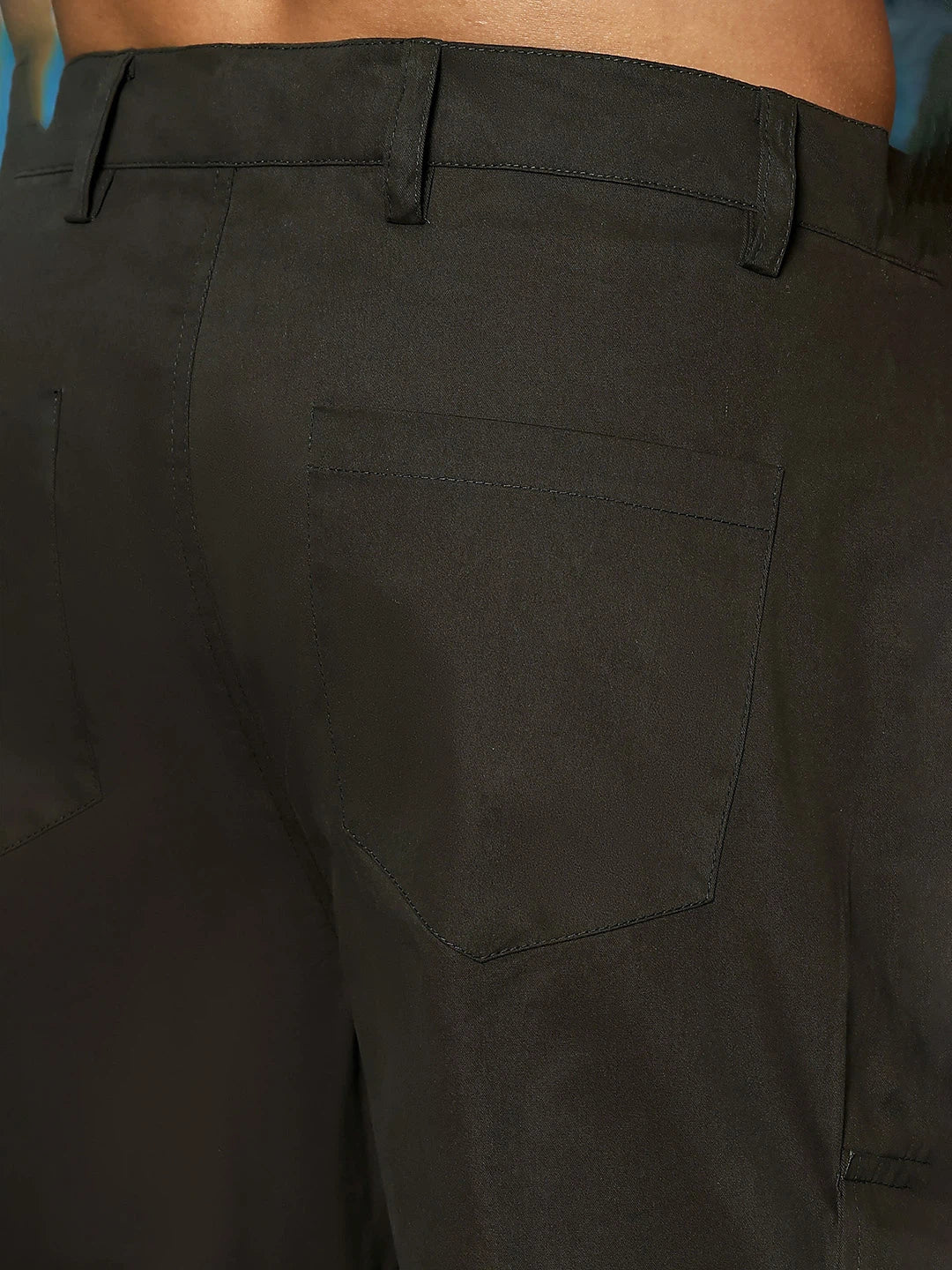 House Of Koala Relaxed fit Olive Baggy 8 Pocket Cargo Trousers