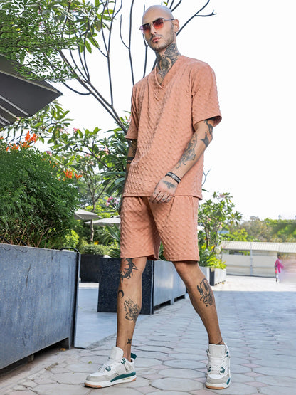 House Of Koala Brown Casual Wear Knitted All-Day Comfort Shorts