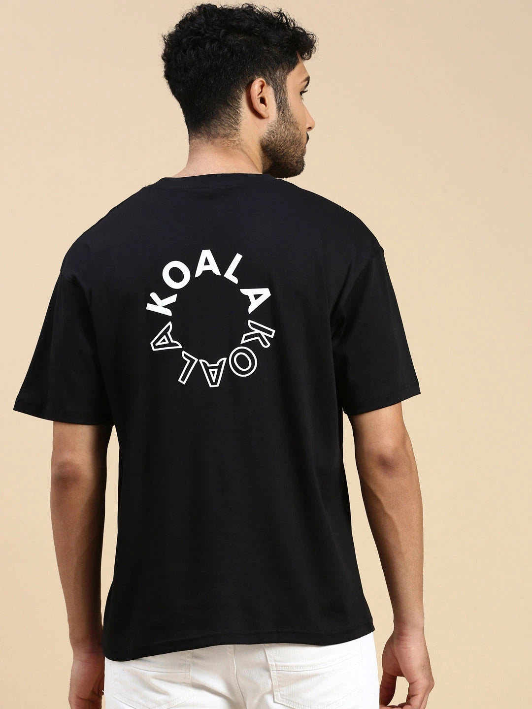 House Of Koala Black Oversized Drop Shoulder T-Shirt