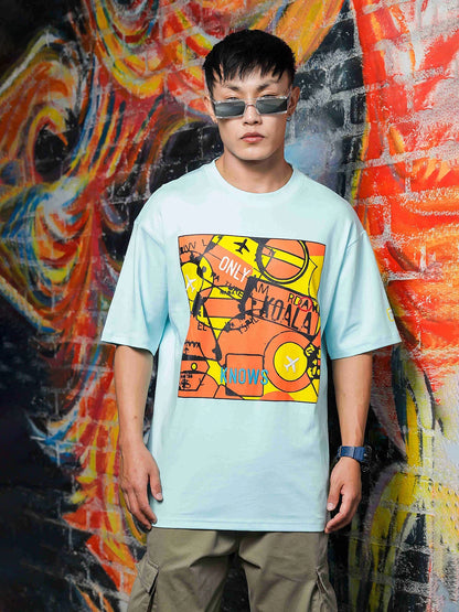 House Of Koala Blue Oversized Drop Shoulder Fit T-Shirt