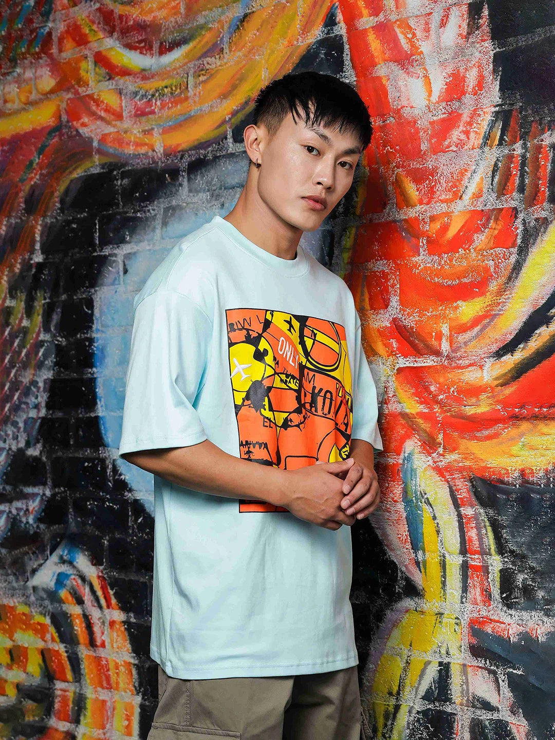 House Of Koala Blue Oversized Drop Shoulder Fit T-Shirt
