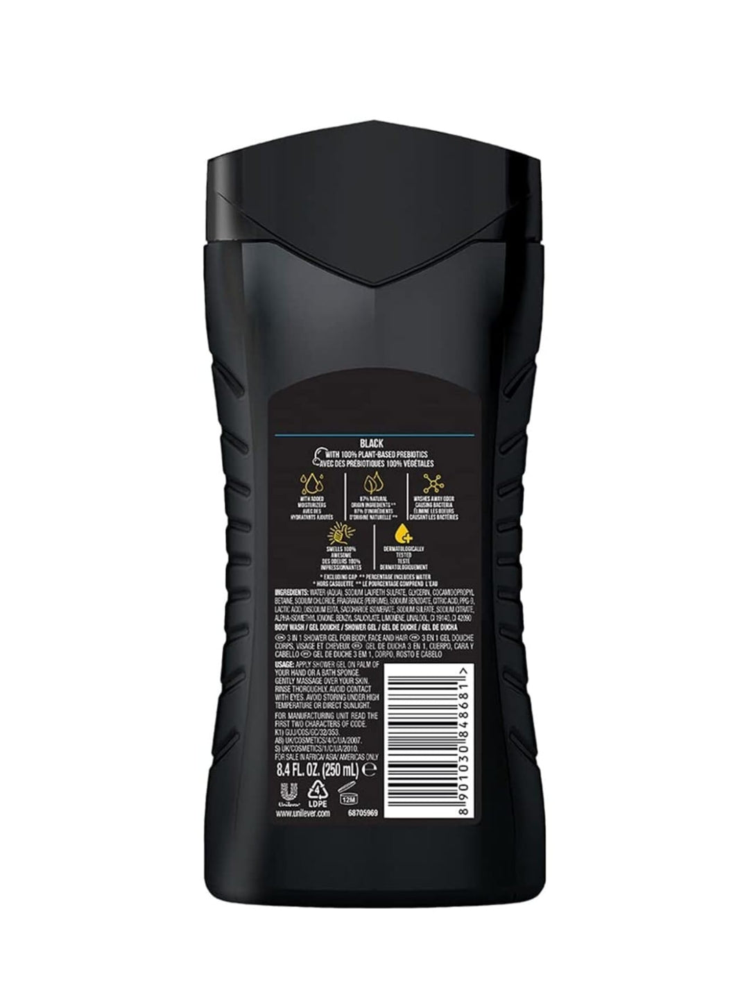 AXE  3 In 1 Body, Face & Hair Wash For Men  250ml