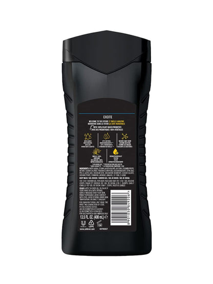 Axe 3 In 1 Body, Face & Hair Wash For Men  400ml