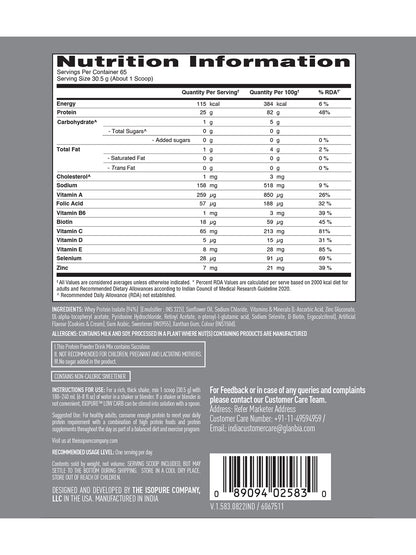 Isopure Low Carb Whey Protein Isolate Powder 2 kg