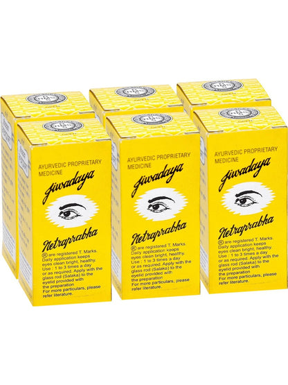Jivdaya Netraprabha Eye Drops 15 ml - (Pack of 6)