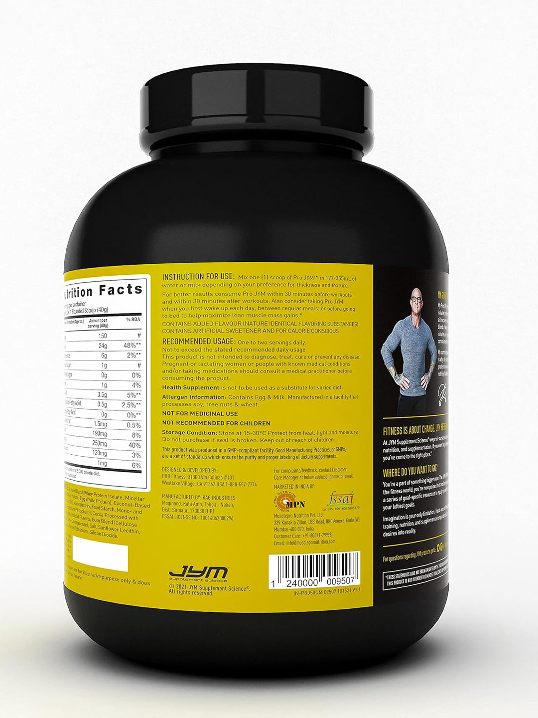 JYM Pro JYM Protein Blend Chocolate Mousse Powder (2 kg)