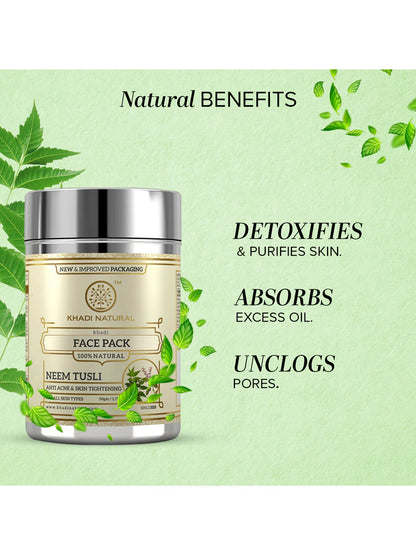 Khadi Natural Neem Tulsi Face Pack (50g)