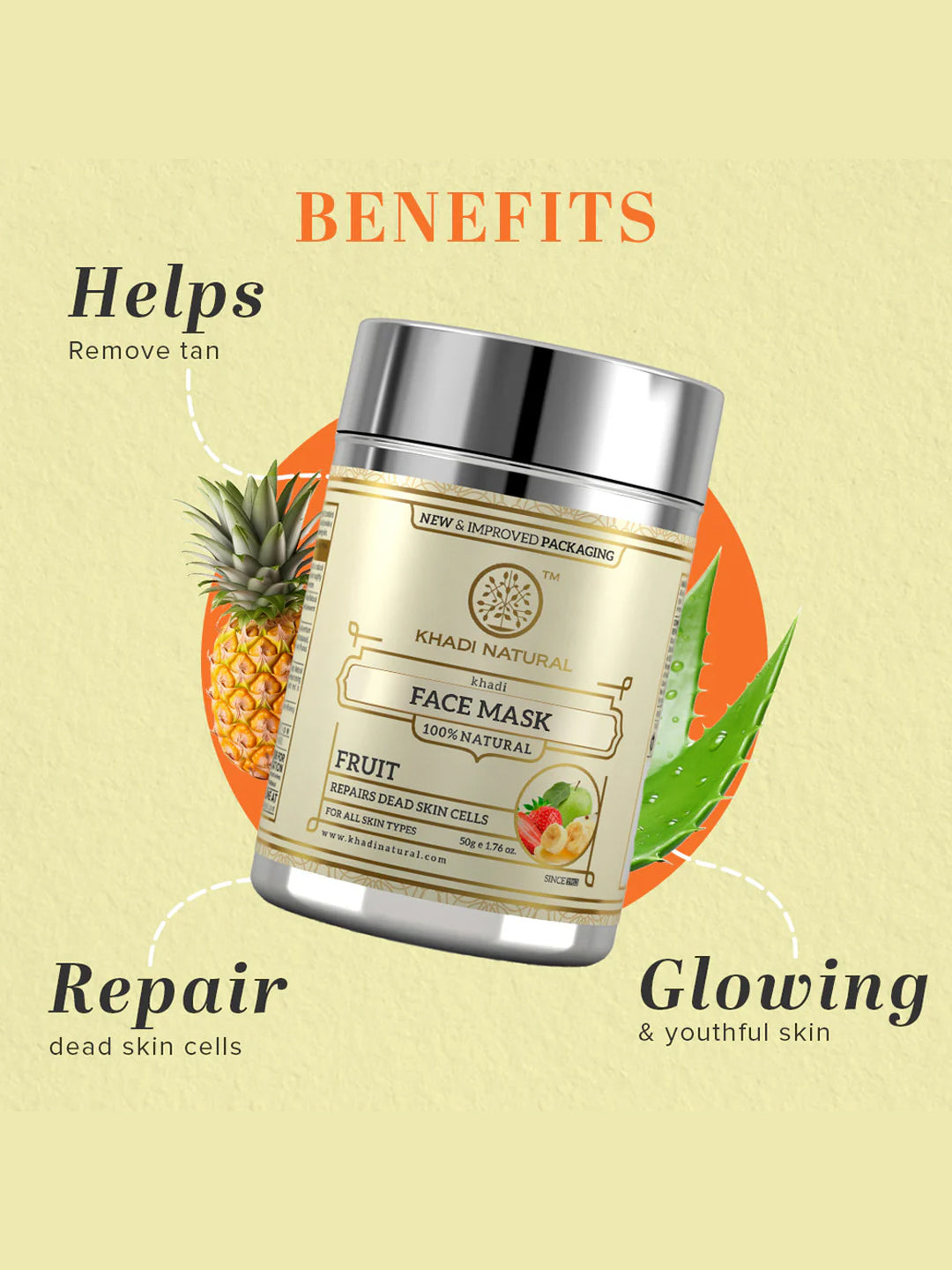 Khadi Natural Fruit Face Mask (50g)
