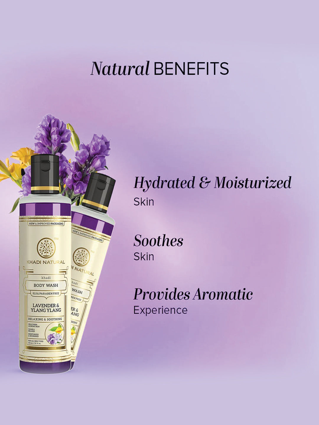 Khadi Natural Lavender & Ylang Ylang Body Wash (210ml)