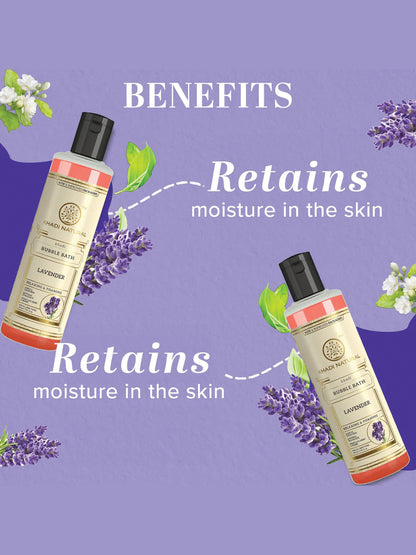 Khadi Natural Lavender Bubble Bath (210ml)