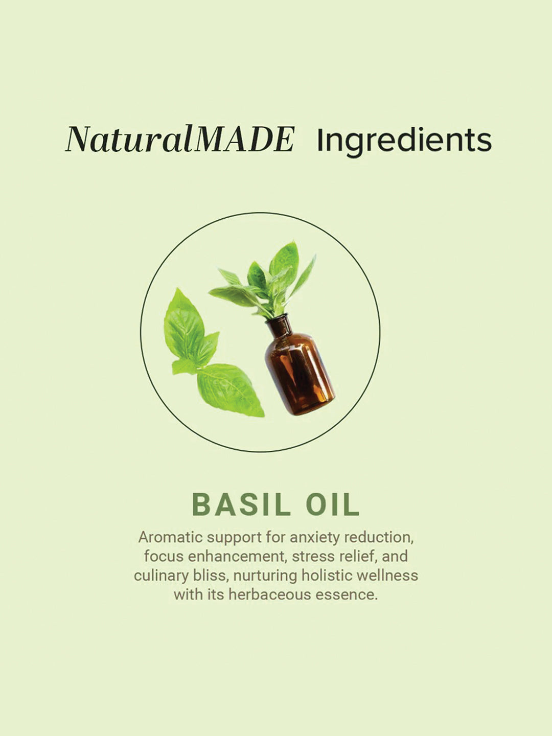Khadi Natural Basil Essential Oil (15ml)