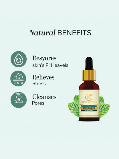 Khadi Natural Peppermint Essential Oil 15ml