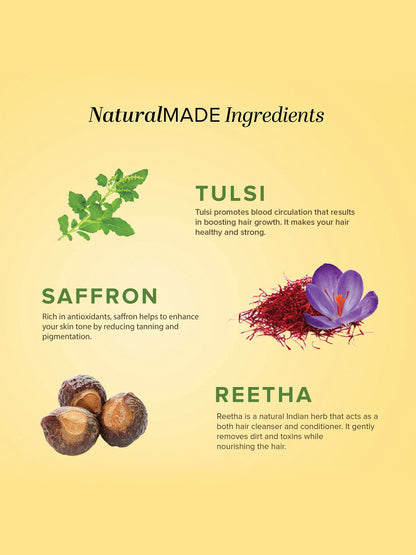 Khadi Natural Saffron Tulsi & Reetha Cleanser (210ml)