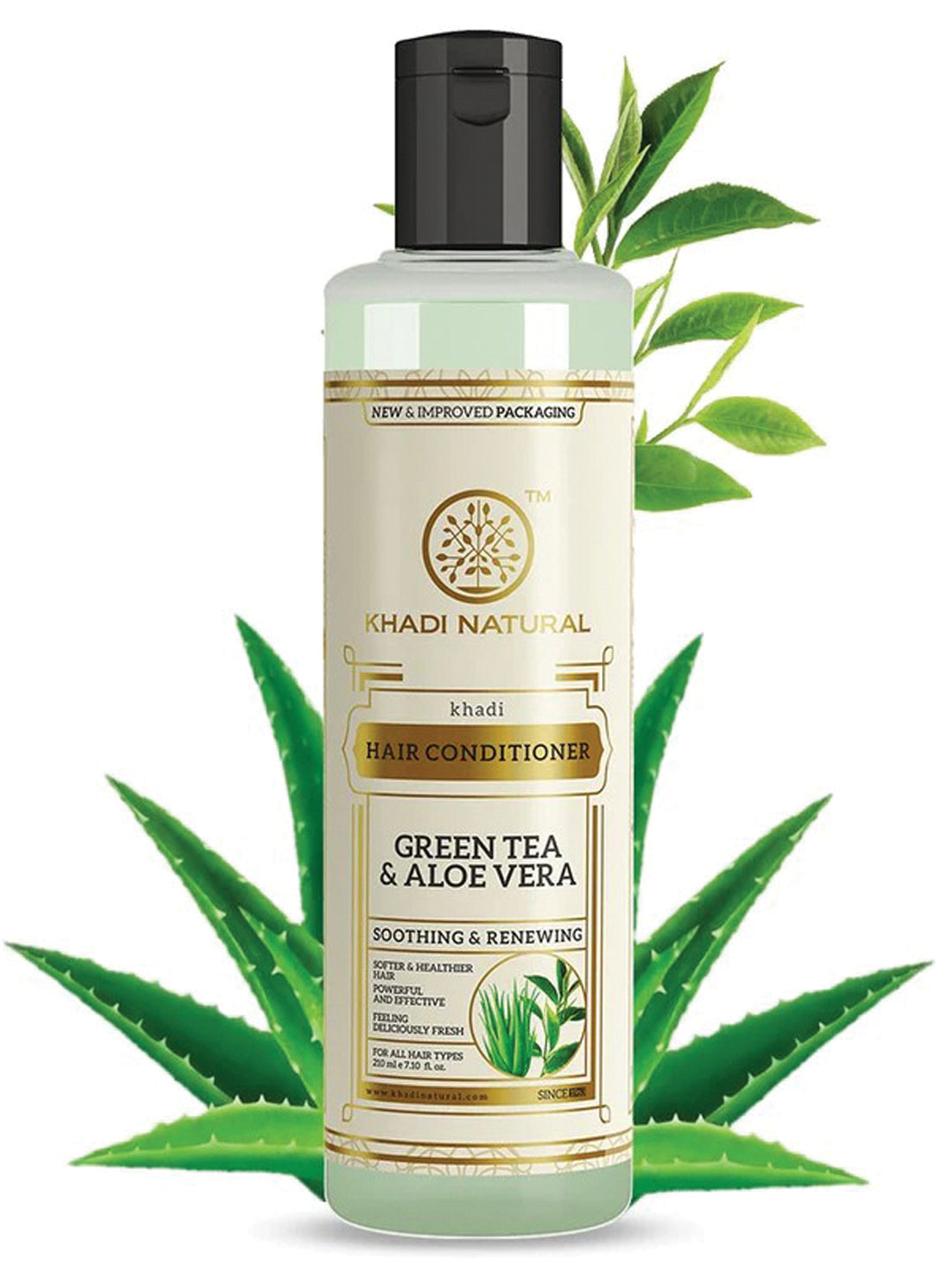 Khadi Natural Green Tea & Aloe Vera Hair Conditioner 210ml