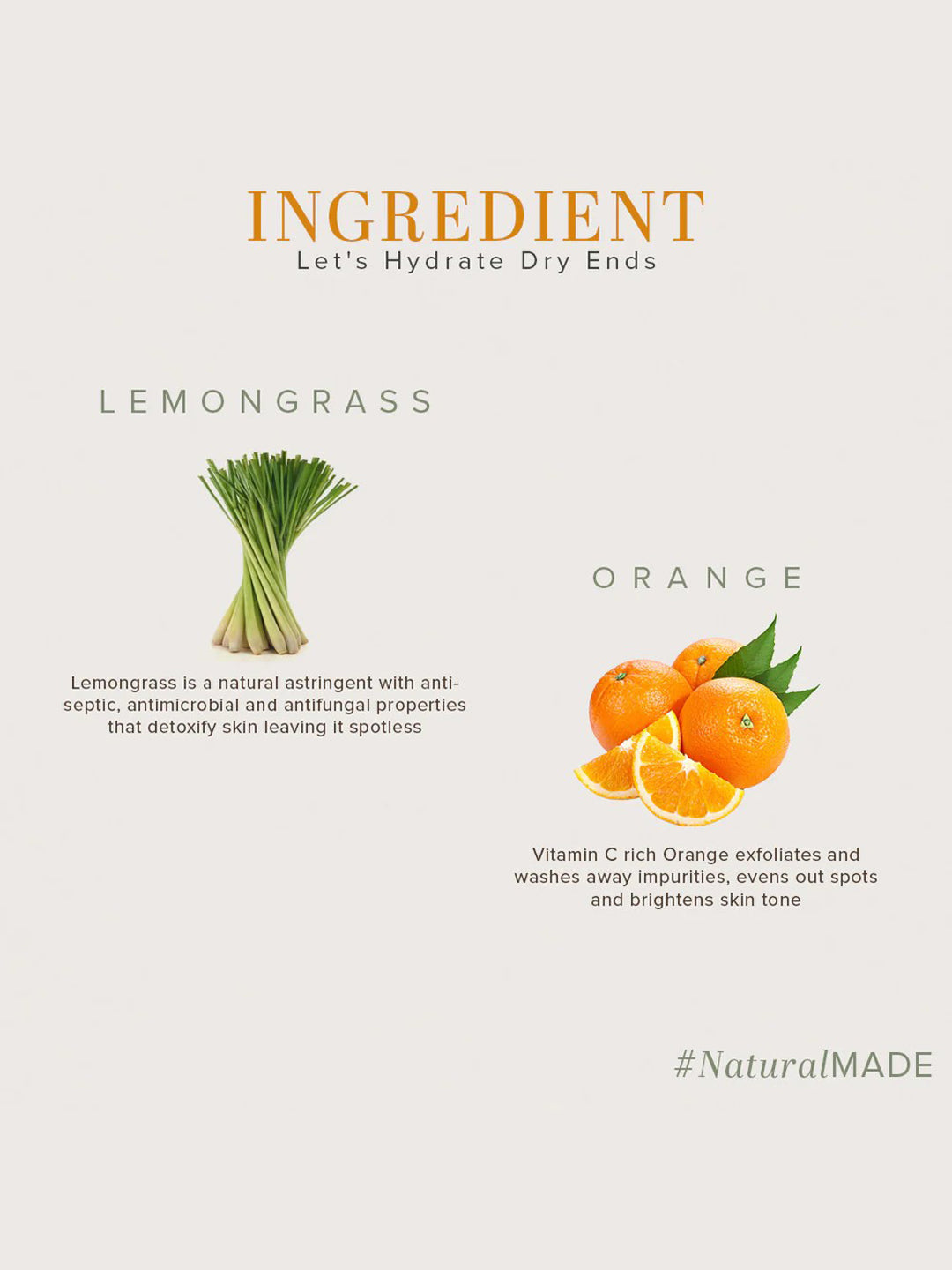 Khadi Natural Orange & Lemongrass Hair Conditioner (210ml)