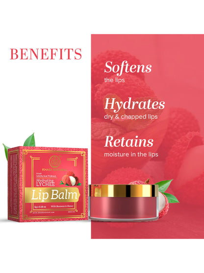 Khadi Natural Lychee Lip Balm (5g)