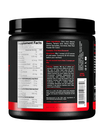 Kaged Pre-Workout Sport Fruit Punch Powder (258 g)