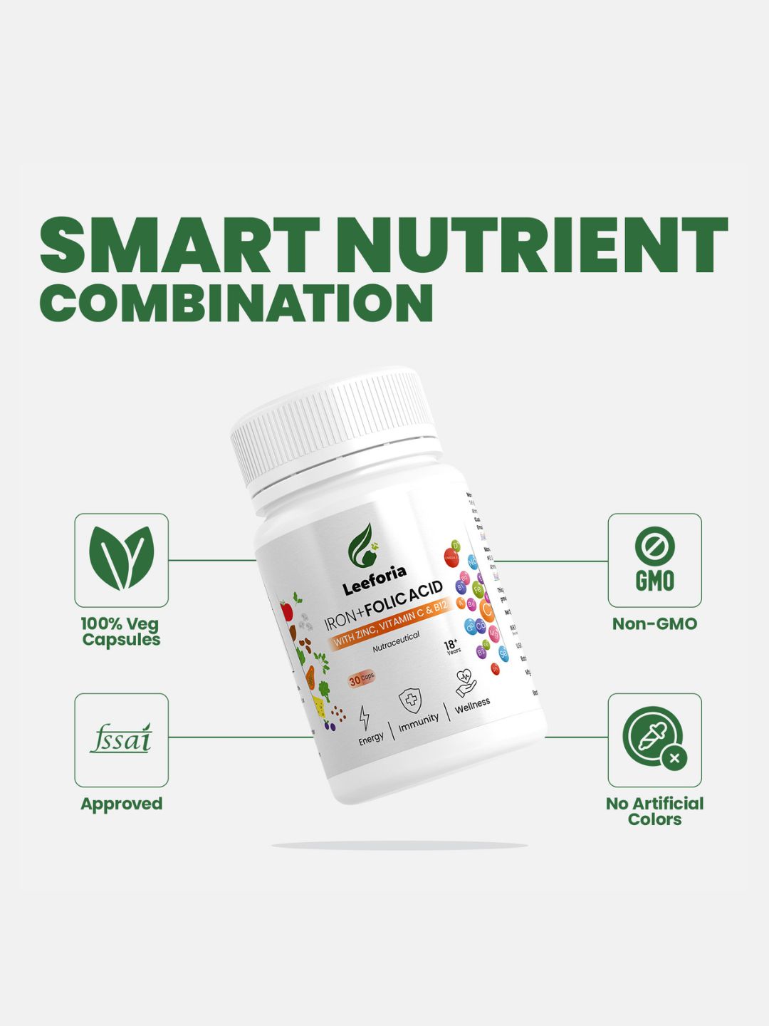 Leeforia Iron and Folic Acid Capsule 30