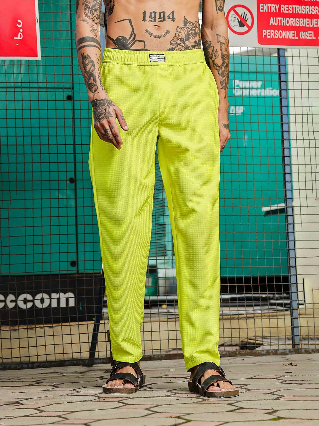 House Of Koala Lime Green Relaxed Fit All Day Pants