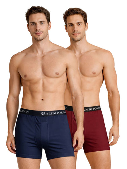 Bamboology Men's  Ultra-Soft Trunks & Boxers Pack of 2