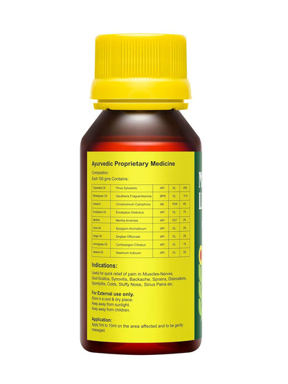 Madhivala Liniment Ayurvedic Pain Relief Oil