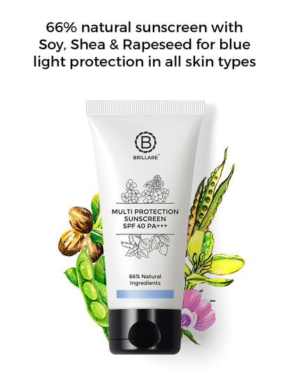 Brillare Multi-Protection Sunscreen Spf 40  (50g)