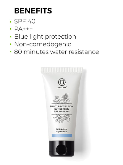 Brillare Multi-Protection Sunscreen Spf 40  (50g)