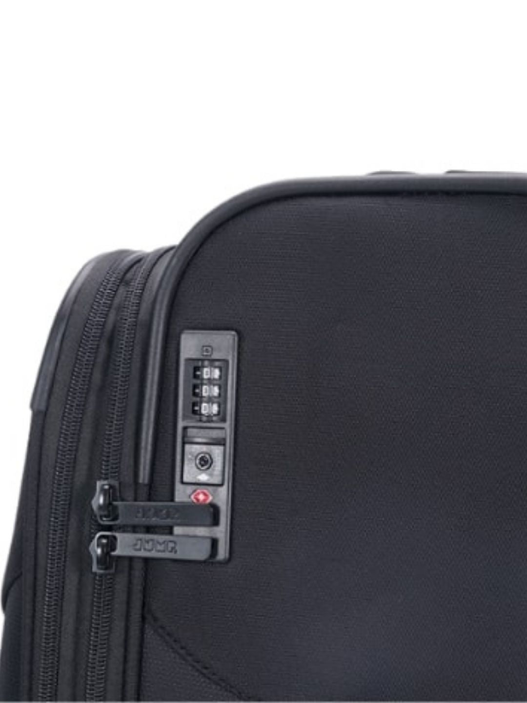 JUMP Moorea MX04 Black Medium-66cm Softsided Expandable Luggage with 8 Wheels and TSA Lock