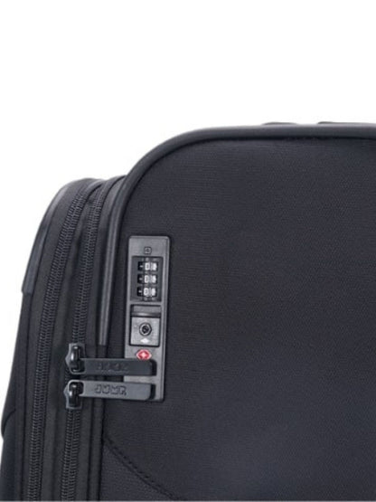 JUMP Moorea MX04 Black Medium-66cm Softsided Expandable Luggage with 8 Wheels and TSA Lock