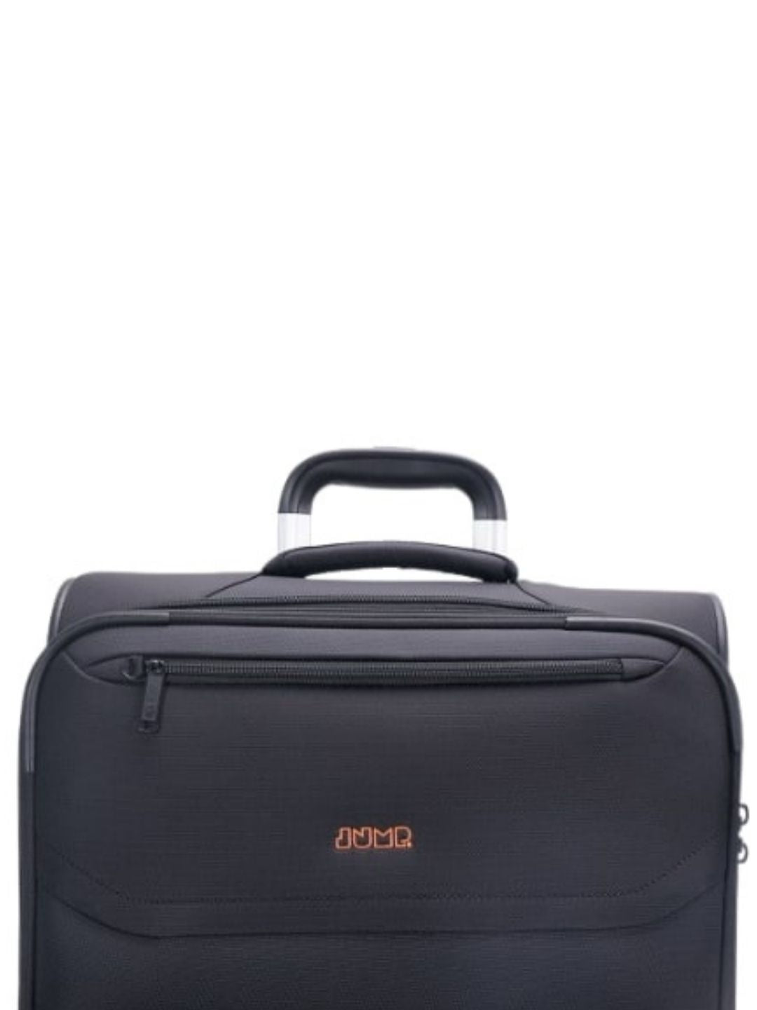 JUMP Moorea MX04 Black Medium-66cm Softsided Expandable Luggage with 8 Wheels and TSA Lock